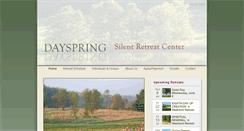 Desktop Screenshot of dayspringretreat.org